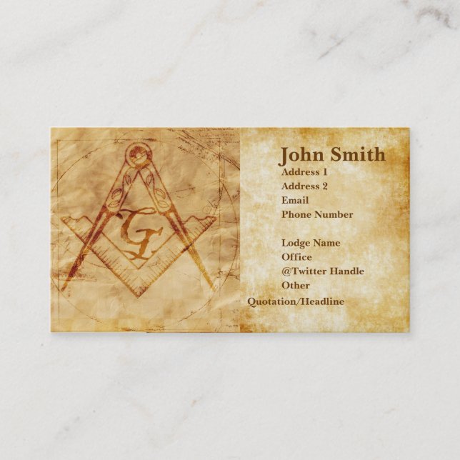 Parchment Standard Business Card (Front)