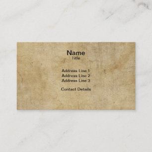 Parchment Texture Business Card