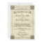 Parchment Typography Vintage Wedding Invitation