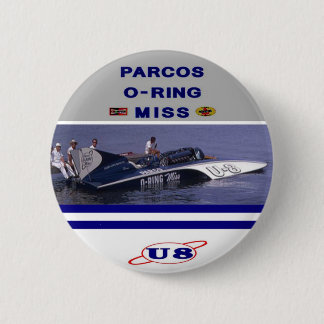 Parcos O-Ring Miss Unlimited Hydroplane 6 Cm Round Badge