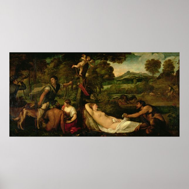 Pardo Venus or Jupiter and Antiope Poster (Front)