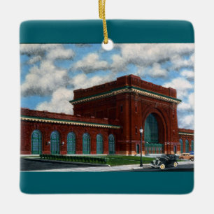 "Pardon Me Boy" by Tom Rock Ceramic Ornament