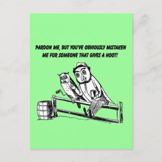 Pardon Me - Sarcastic Humour Postcard
