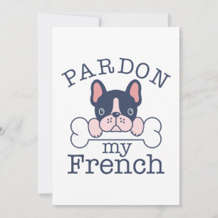 Pardon My French Thank You Card