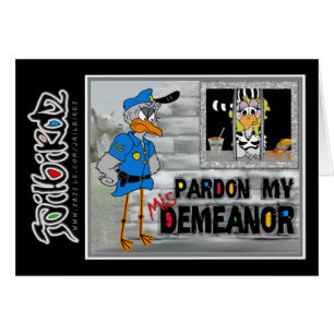 Pardon my (mis)demeanour: Jailbird card
