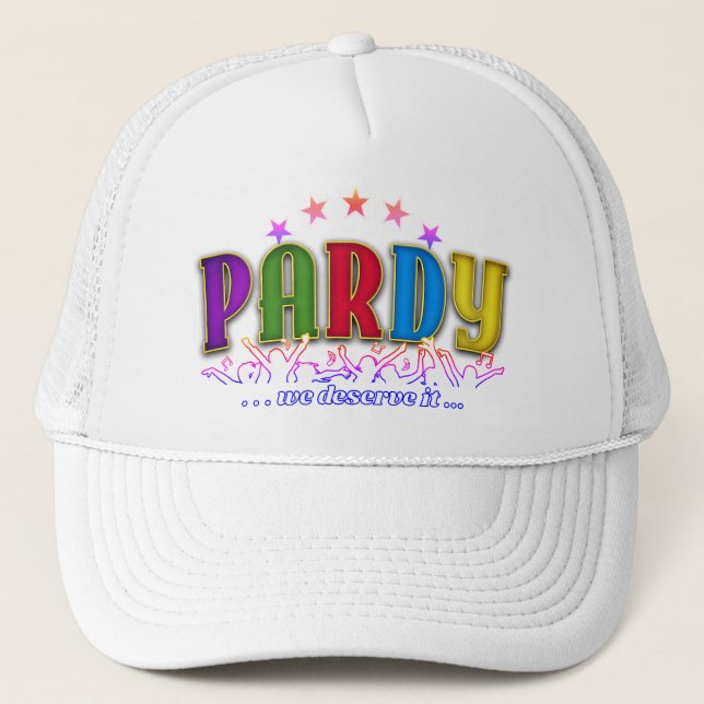 PARDY Carnival Trucker Hat (Front)