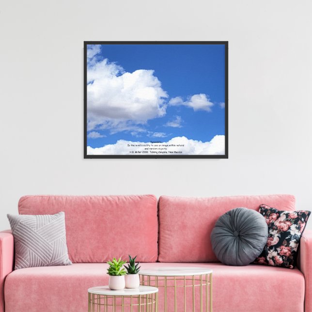 Pareidolia (cloud formations) canvas print (Insitu(LivingRoom))