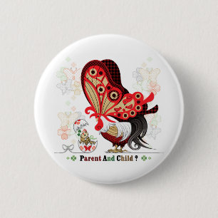 PARENT AND CHILD？（remake） 6 Cm Round Badge