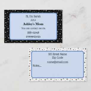 Parent Contact Business Card
