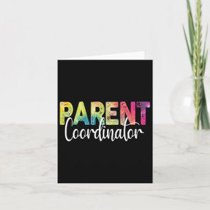 Parent Coordinator Tie Dye Back To School Apprecia Card