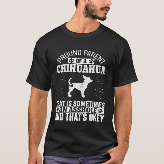 Parent of Chihuahua Dog Owner  for Men Women Dog T-Shirt (Front)
