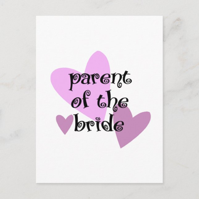 Parent of the Bride Postcard (Front)