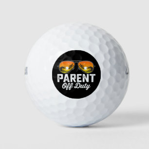 Parent Off Duty Sunglasses Last Day Of School Golf Balls