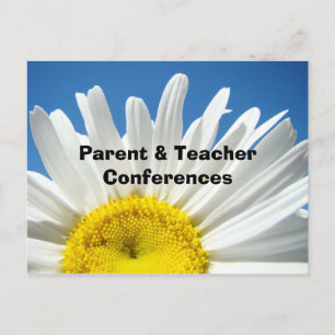 Parent & Teacher Conferences post cards School