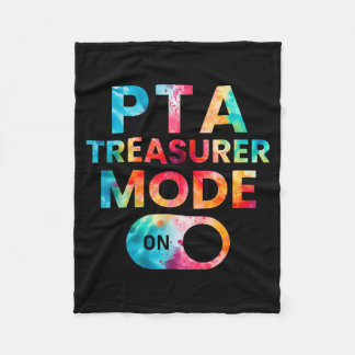 Parent Teacher Group Treasurer Mode On Funny Fleece Blanket