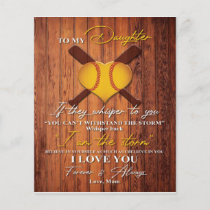 Parent To My Daughter Letter, Home Decor Flyer