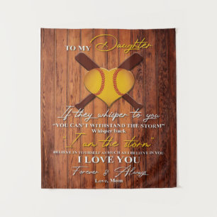 Parent To My Daughter Letter, Home Decor Tapestry