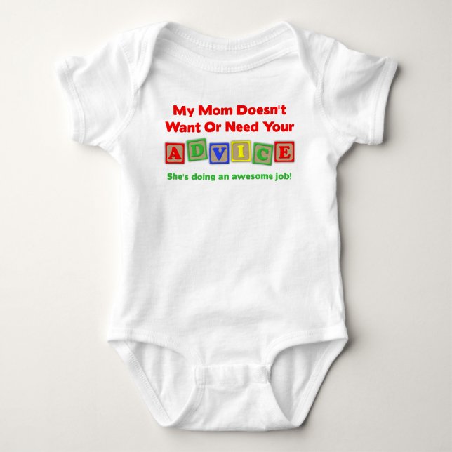 Parental Advice Funny Romper Creeper (Front)