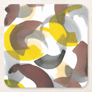 Parenthesis II Square Paper Coaster