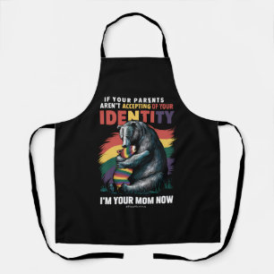 Parents Accepting Im Your Mum Now Bear Hug LGBTQ  Apron