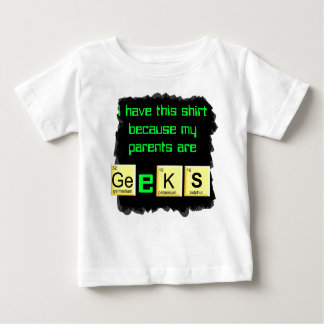 parents are geeks baby shirt
