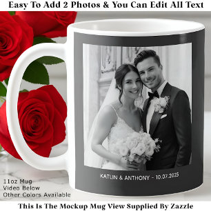 Parents & Couple Black & White Photos Coffee Mug
