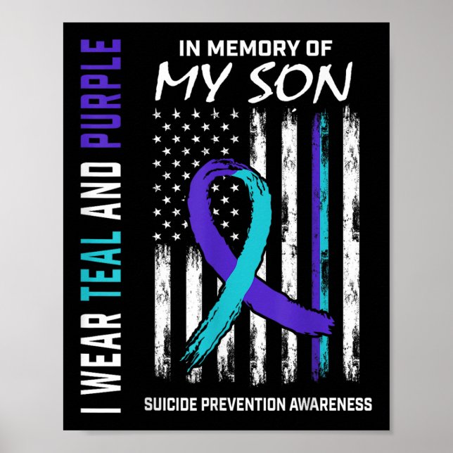 Parents In Memory Of Son Suicide Awareness Prevent Poster (Front)