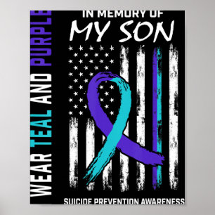 Parents In Memory Of Son Suicide Awareness Prevent Poster