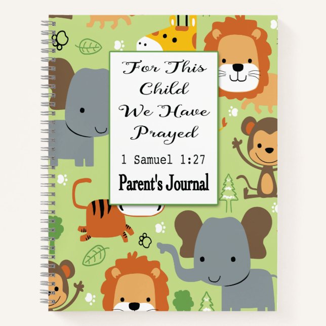 Parent's Journal For This Child We Have Prayed (Front)