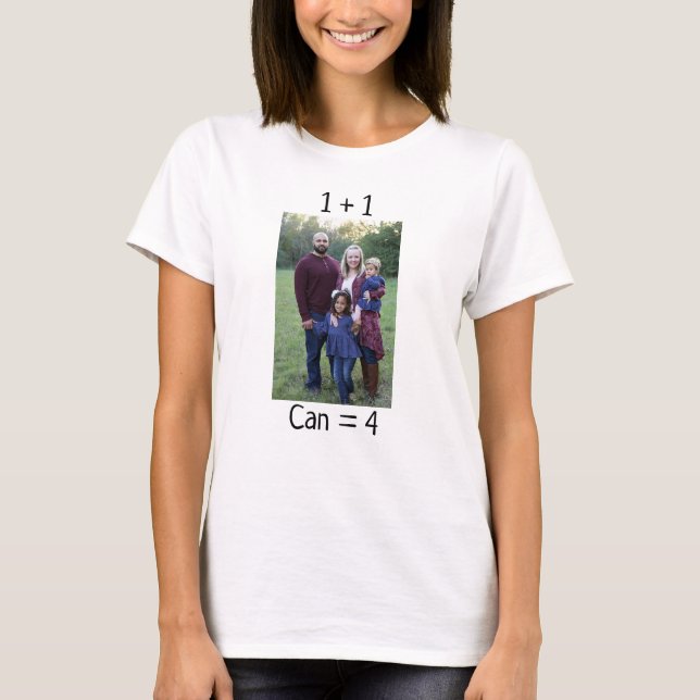 Parents mum dad funny cute quote family photo T-Shirt (Front)