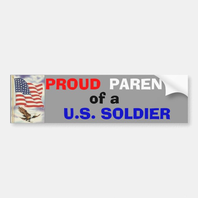 Parents of a Soldier Bumper Sticker (Front)