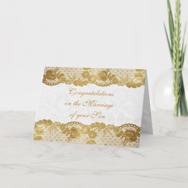 Parents of Bride Congratulations Greetings Card (Front)