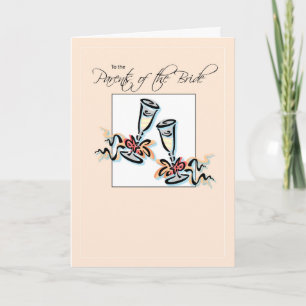Parents of Bride Toast Card