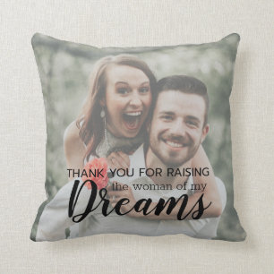 Parents of the Bride Thank You From Groom Photo Cushion