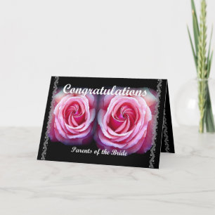 PARENTS of the BRIDE - Wedding Congratulations Card
