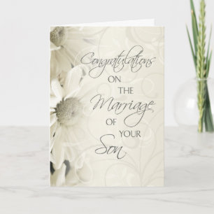 Parents of the Groom Wedding Congratulations Card
