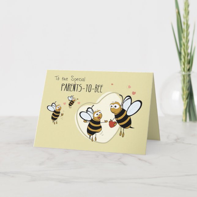 Parents to BEE, 3rd Child Congratulations Card (Front)