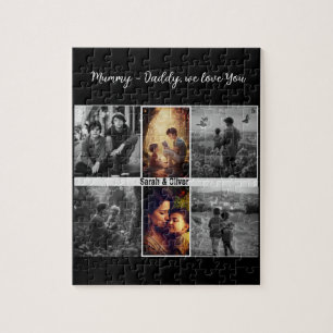 Parents With Kids And Family 6 Photo collage  Jigsaw Puzzle