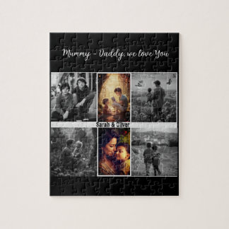 Parents With Kids And Family 6 Photo collage  Jigsaw Puzzle