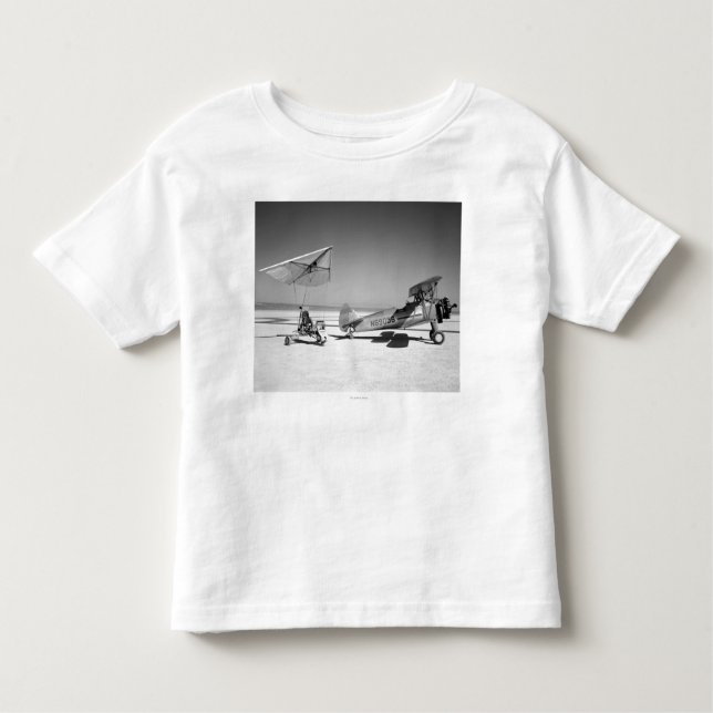 Paresev 1-A on Lakebed with Tow Plane Toddler T-Shirt (Front)