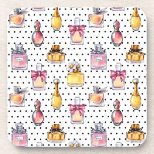 Parfum Bottle Pattern Coaster