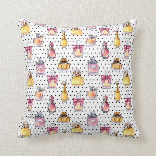Parfum Bottle Pattern Cushion