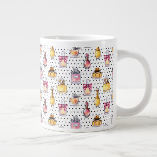 Parfum Bottle Pattern Large Coffee Mug