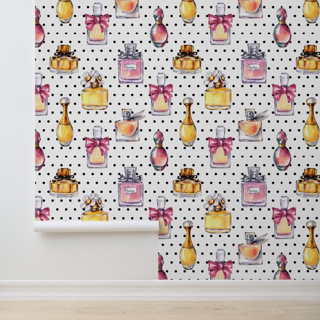 Parfum Bottle Pattern Wallpaper (Application)