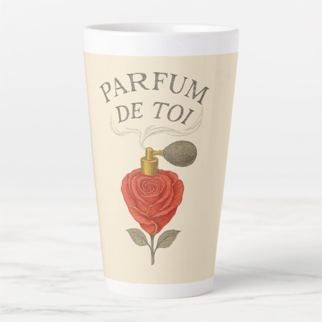 Parfum de Toi Rose Perfume Latte Mug (Front)