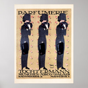 PARFUMERIE TOCHTERMANN Munich Ludwig Hohlwein Old Poster