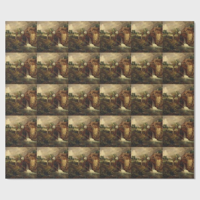 Parham Mill by John Constable Wrapping Paper (Flat)