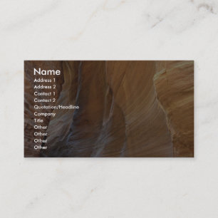Paria Canyon, Utah, U.S.A. Business Card