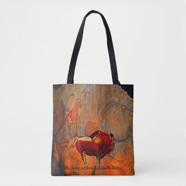 " Parietal Cave Art" Tote Bag (Front)