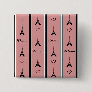 Paris 15 Cm Square Badge